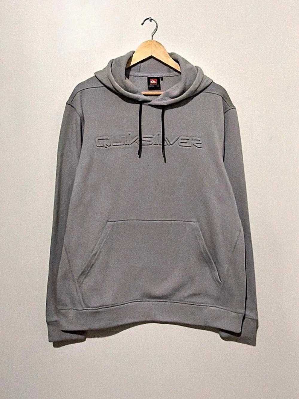 Quiksilver Gray Hoodie Size Large